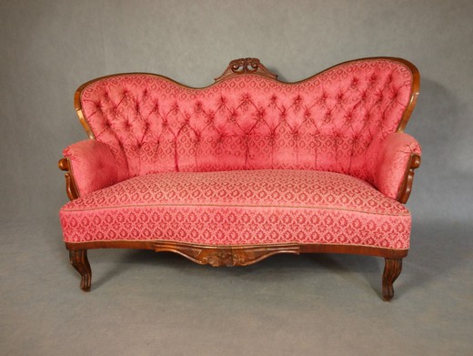 антикварный диван из ореха, 19 век