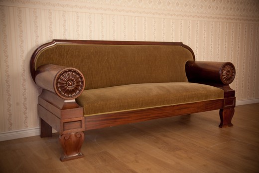 антикварный диван бидермайер, 19 век