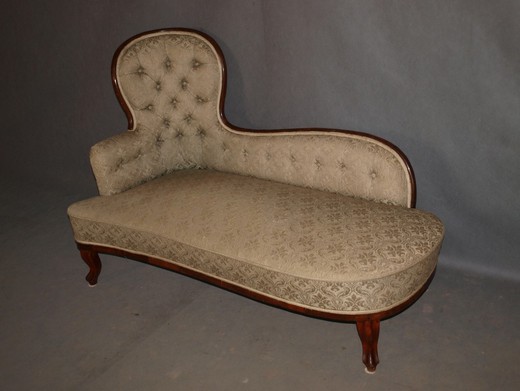 старинная мебель - диван в стиле нео рококо, орех