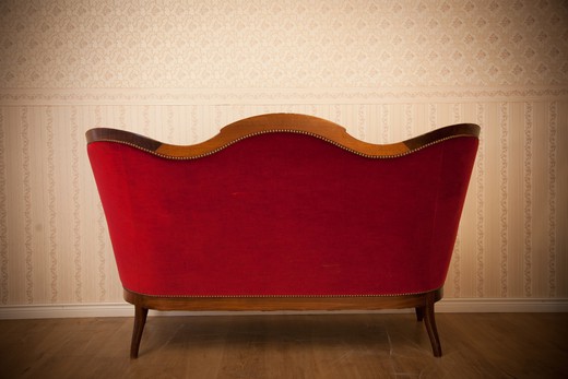 винтажная мебель - диван луи филипп из ореха, 1920 год