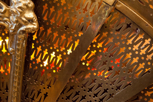 old firescreen bronze