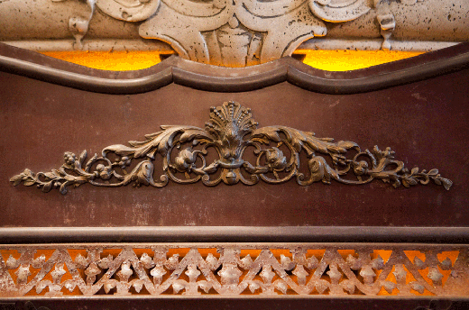 bronze antiquaire fireplace insert