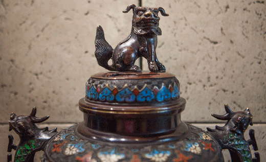 old antiques incense burner bronze