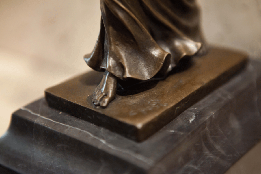 bronze woman figurine statue 20 century