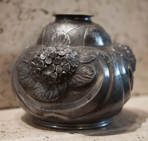 vintage vase bronze antique