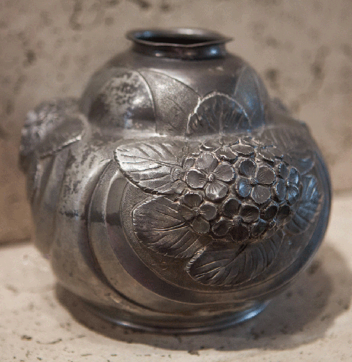 old bronze vase