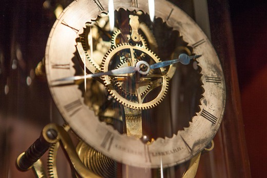 часы скелетоны антик с серебрением