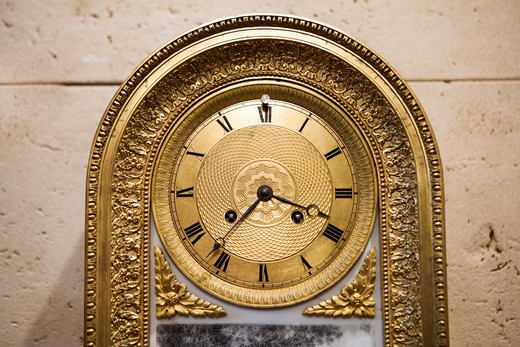 bronze and enamel antique clock
