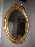 round gilt mirror