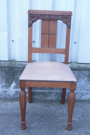 старинная мебель - парные стулья арт деко