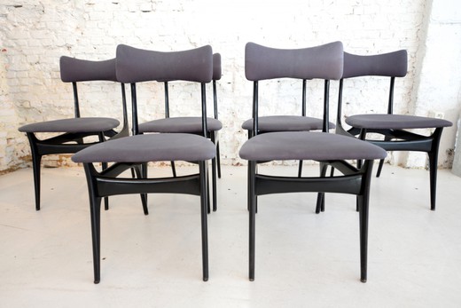 антикварная мебель - набор обеденных стульев