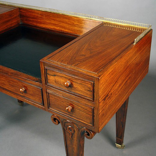 старинная мебель - письменный стол арт-деко