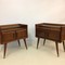 pair of antique Italian bedside nightstands