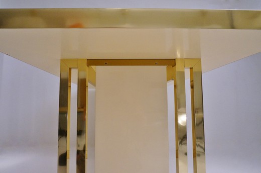 винтажная мебель - обеденный стол из латуни