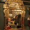 regency style gilded wood mirror