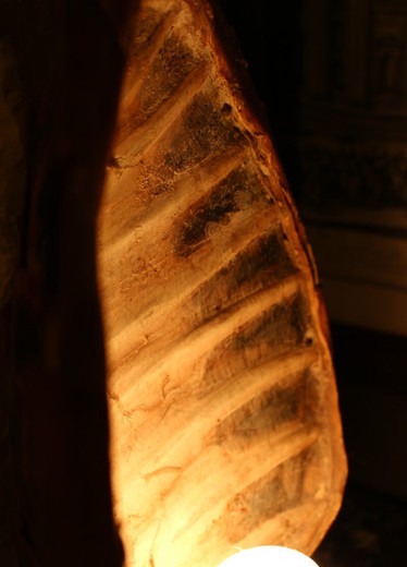 старинная настольная лампа из черепахового панциря