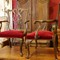 Pair of Chippendale style armchairs 