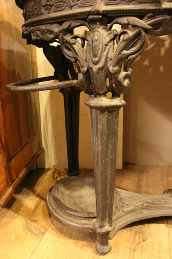 мебель антик - консоль из кованого железа и мрамора