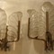 Pair  of Murano crystal sconces