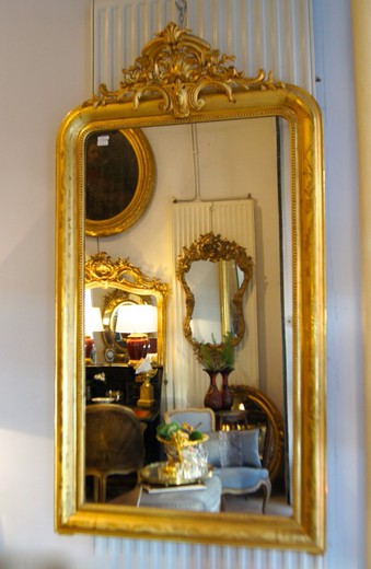 антикварное зеркало луи филипп, 19 век