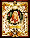 Stained glass window Lady of the Lake