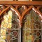 antique gothic stained glass window