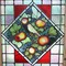 stained glass birds and apples 3 pieces