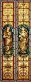 Victorian stained glass window Iris and Ceres 