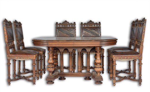 антикварная мебель - столовая в бертонском стиле
