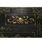 Black Lacquer Sideboard Decorated with Gold Oriental Scenes