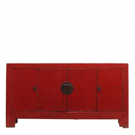 антикварная мебель - шкаф из сосны в восточном стиле