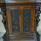 A carved cabinet 