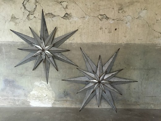 антикварные декоративные звезды на стену