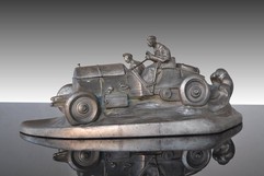 Inkwell with racing car