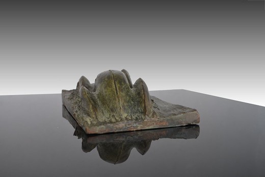 антикварная бронзовая скульптура болид бугатти, арт-деко