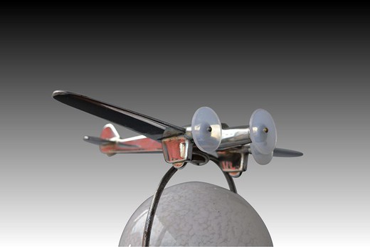 антикварная лампа в стиле арт-деко самолет, 20 век
