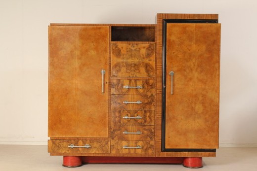 антикварная мебель для спальни, орех и опаловое стекло, 20 век