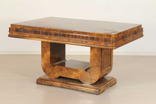 антикварный стол из массива, стиль арт-деко