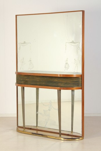 антикварная мебель - зеркало с консолью dassi, ретро