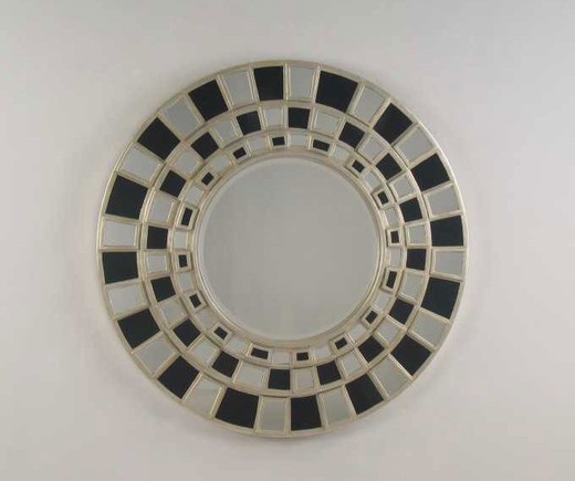 антикварное круглое зеркало