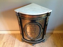 antique corner cabinet boulle