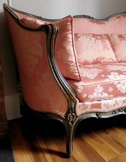 старинная мебель - угловой диван в стиле луи 15