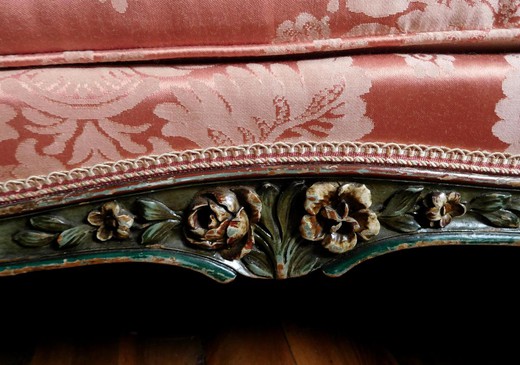 винтажная мебель - угловой диван в стиле луи 15