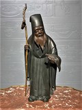 Antique sculpture "Dzyurodzin with a turtle"