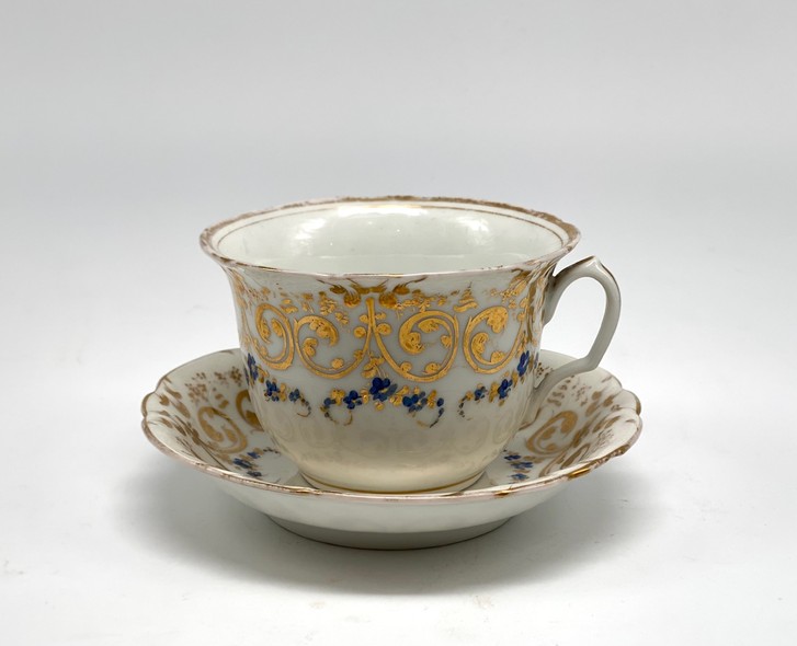 Antique saucer with   bowl