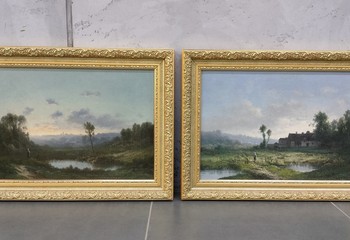 Парные картины французского живописца Шарля Ленгле