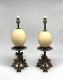 Antique twin lamps