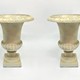 Antique paired flower pots