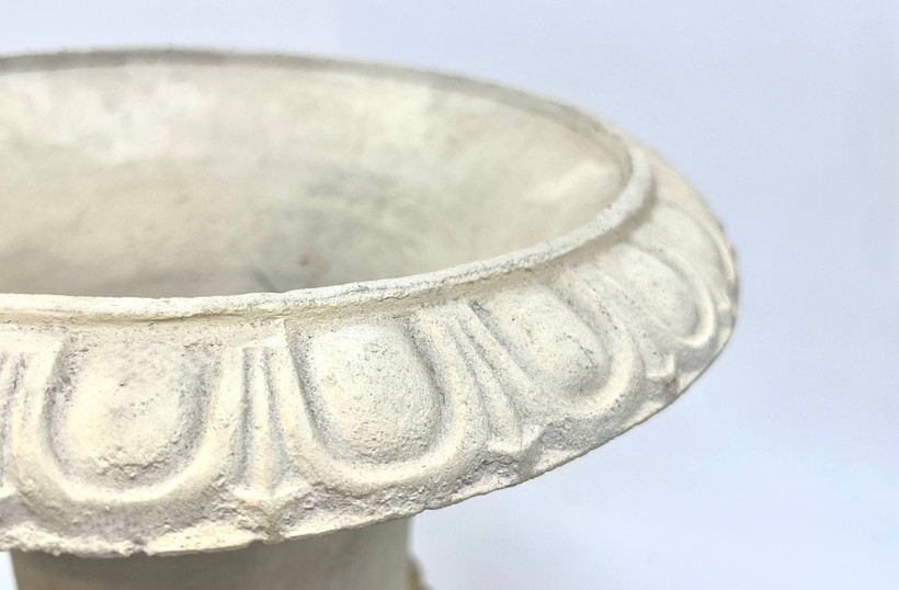 Antique paired flower pots
