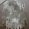 icy chandelier murano glass